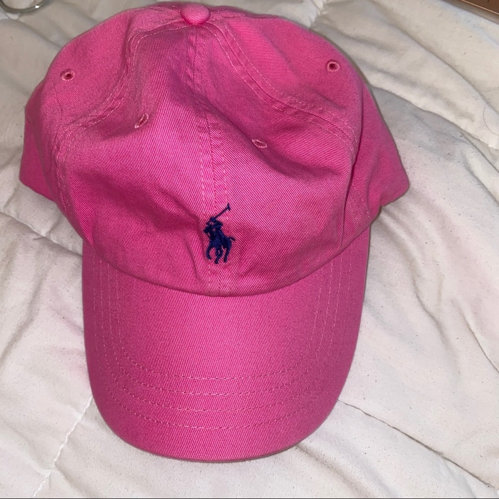**SOLD ON DEPOP** Ralph polo Lauren pink hat